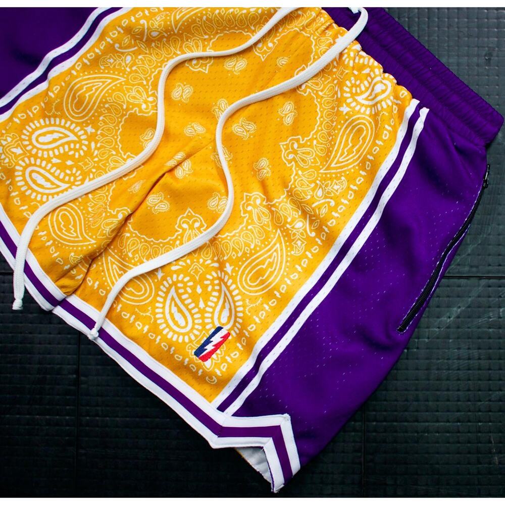 Collect + Select LAKERS Swingman Shorts - Men’s Medium / 34” Waist NEW SEALED
